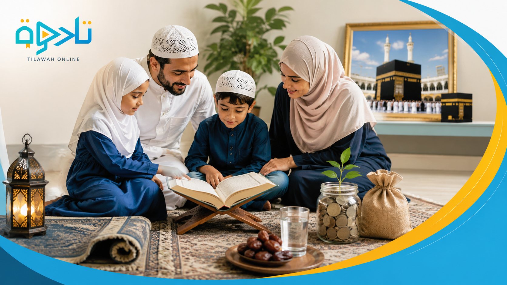 Supporting educational image for hadith for manners and character